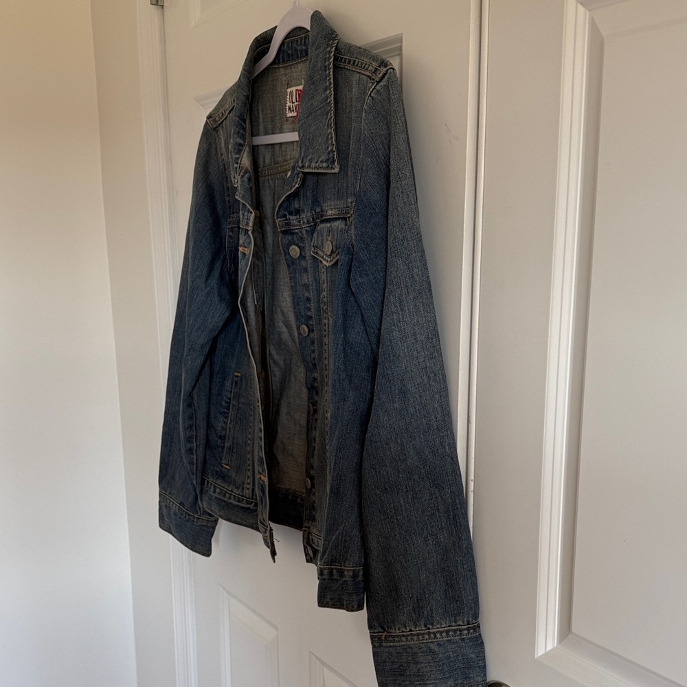 Old Navy Women's Classic Blue Jean Jacket Size XL - Picture 5 of 6
